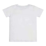 Guess T-Shirt Girocollo Tinta Unita con Stampa per Neonato N3GI09K8HM0 BIANCO GUESS 