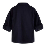 Guess Camicia Tinta Unita con Logo per Neonato N3YH04WE5W0 BLU GUESS 