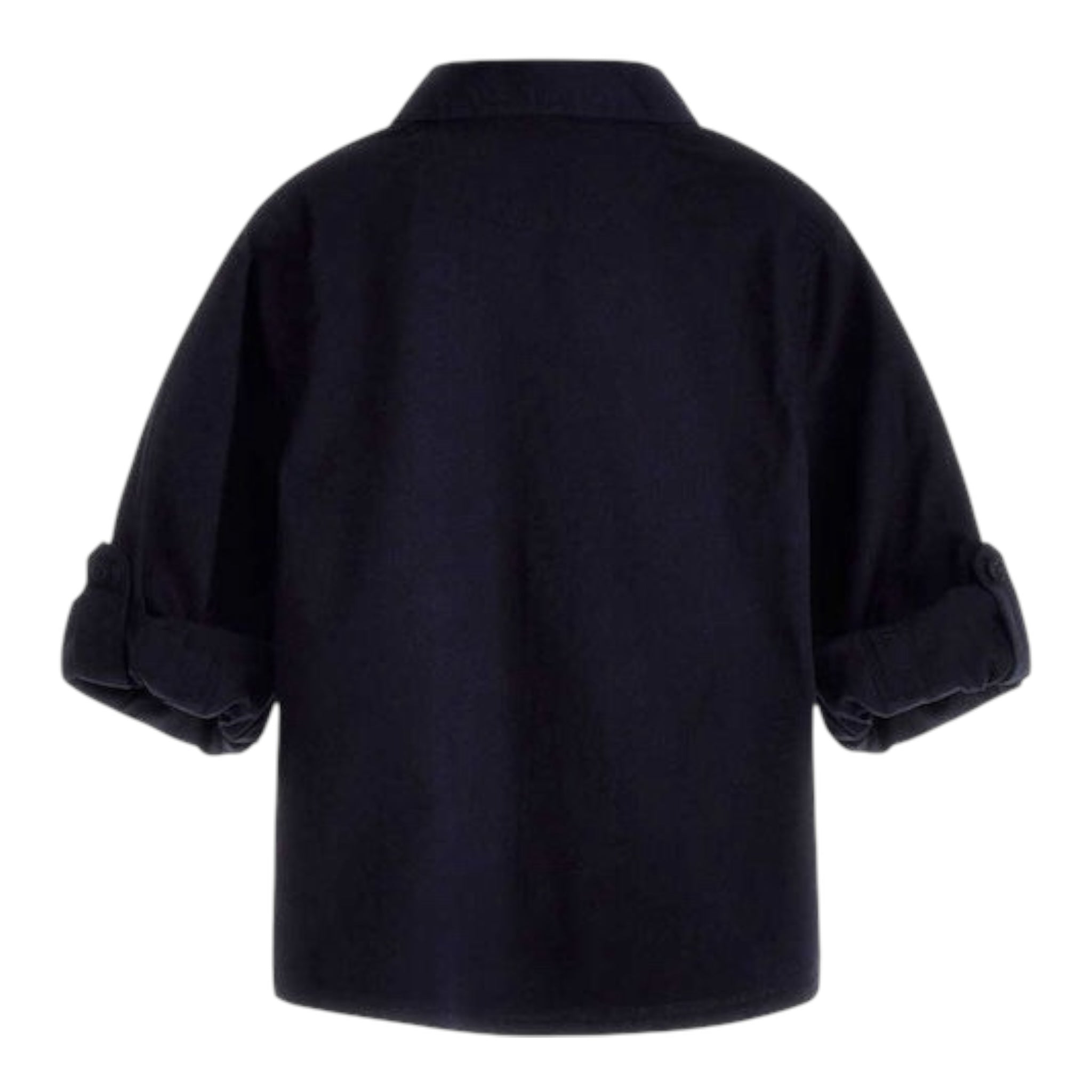 Guess Camicia Tinta Unita con Logo per Neonato N3YH04WE5W0 BLU GUESS 