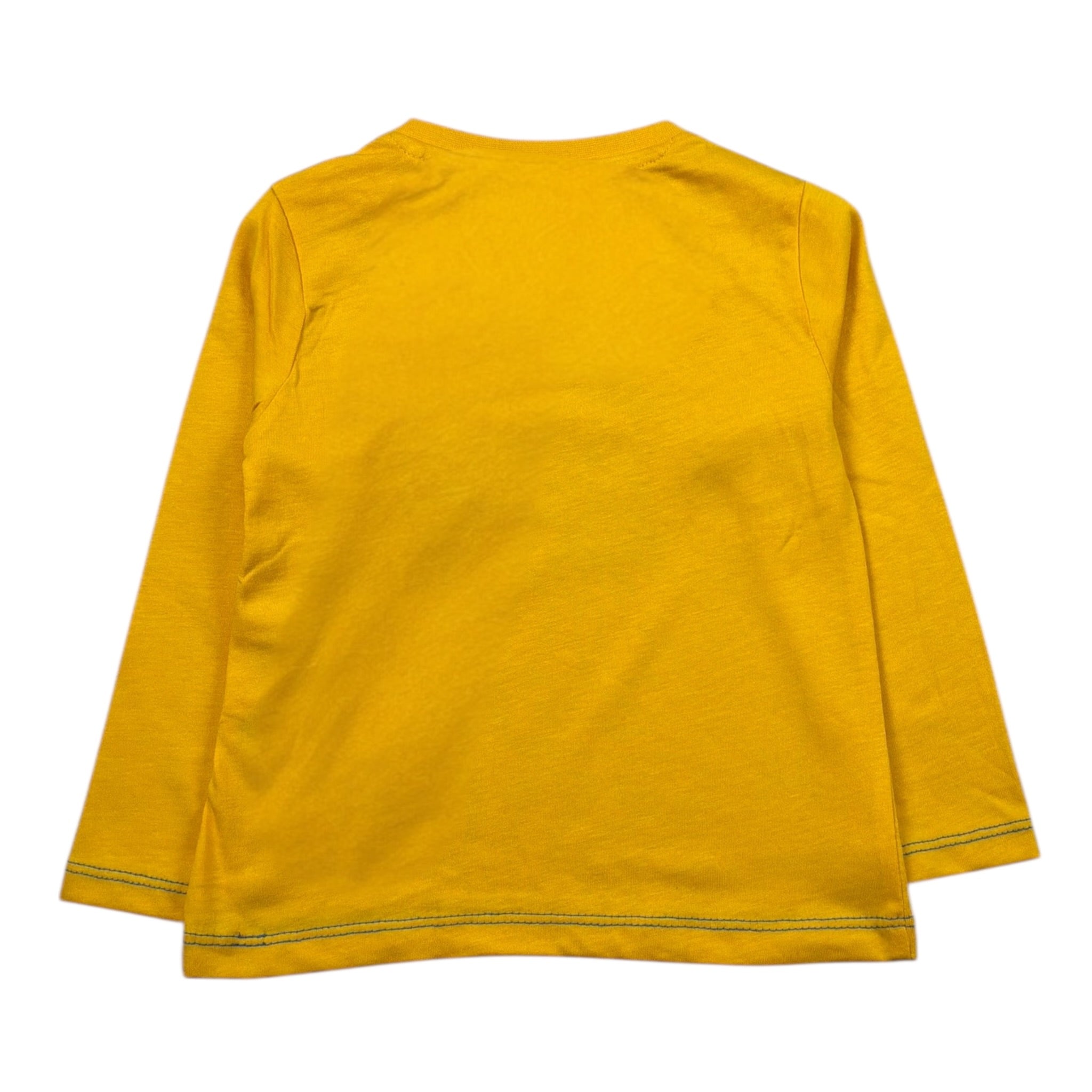 Guess Shirt Girocollo Tinta Unita con Logo per Neonato N4YI01K8HM4 GIALLO GUESS 