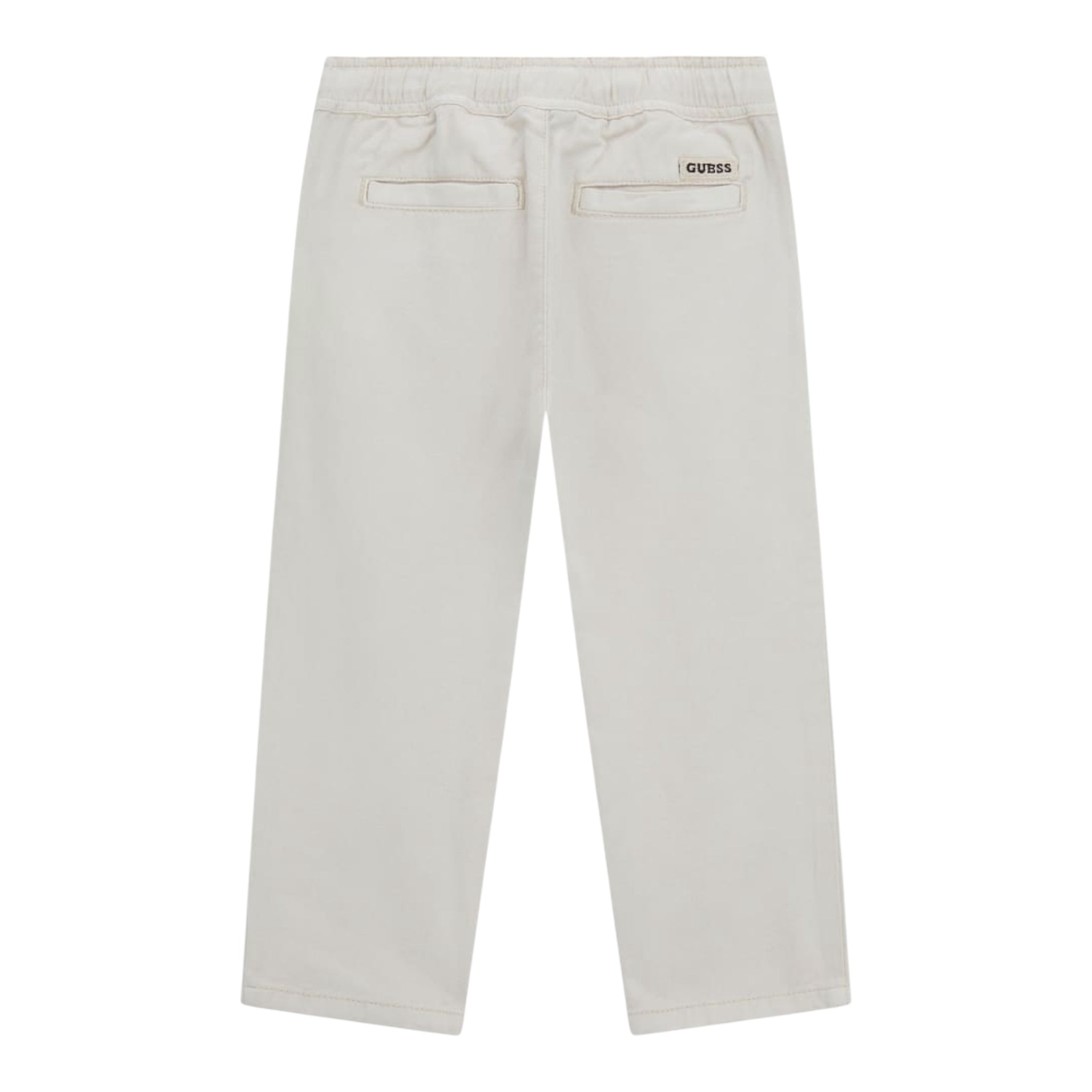 Guess Pantalone Tinta Unita con Elastico In Vita per Bambino N5GB05WHAR0 BEIGE GUESS 