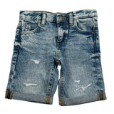 Guess Bermuda In Denim Tinta Unita con Girovita Regolabile per Neonato N5GD00D41E0XX AZZURRO GUESS 