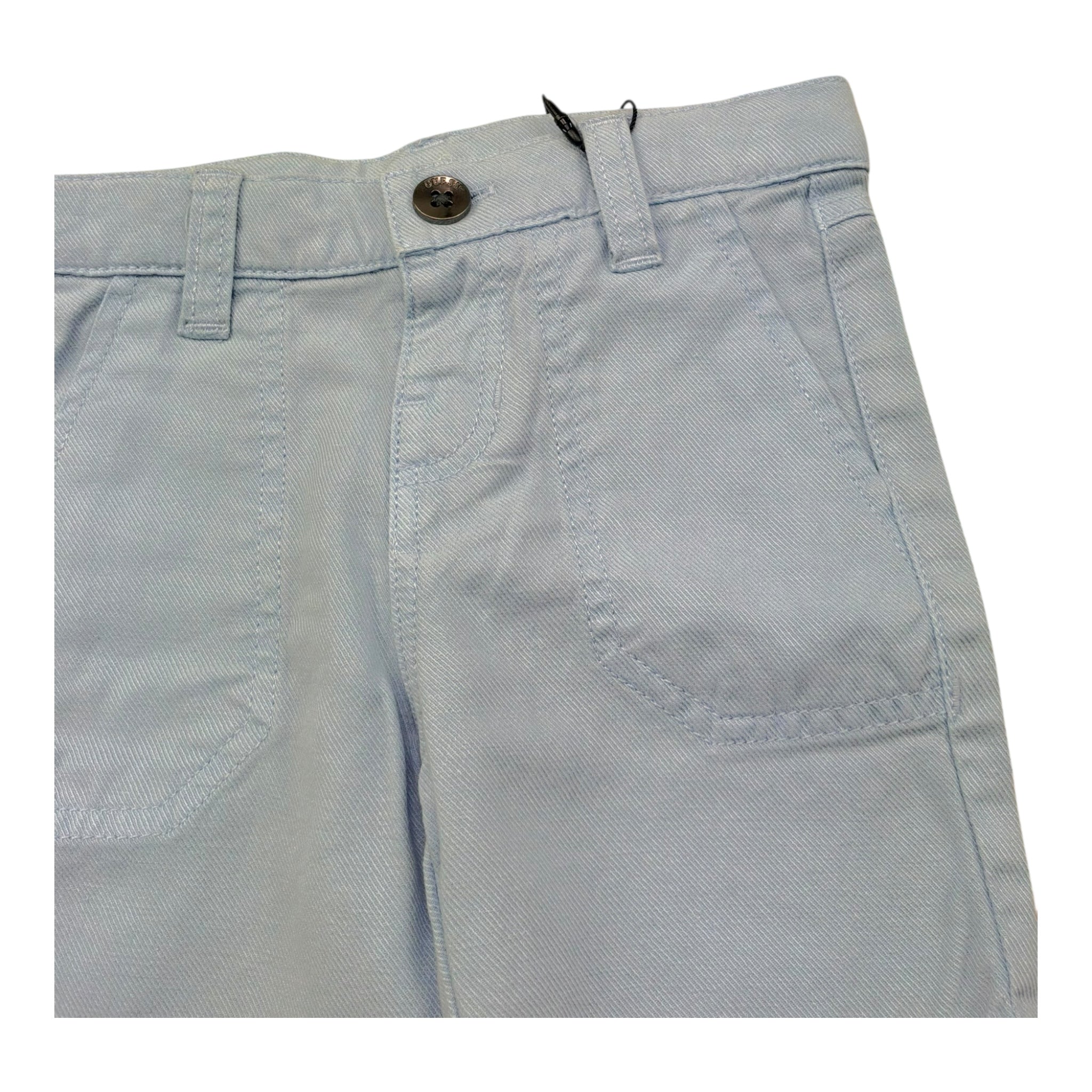 Guess Bermuda Tinta Unita con Girovita Regolabile per Neonato N5GD07WHAR0 AZZURRO GUESS 