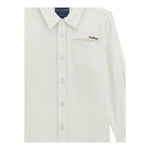 Guess Camicia Tinta Unita con Logo per Bambino N5GH00WFBT0 PANNA GUESS 