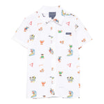 Guess Camicia Mezza Manica Tinta Unita con Stampa per Bambino N5GH05WBHQ1 BIANCO GUESS 