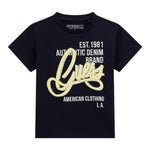 Guess T-Shirt Tinta Unita con Stampa per Neonato N5GI00K8HM4N BLU GUESS 