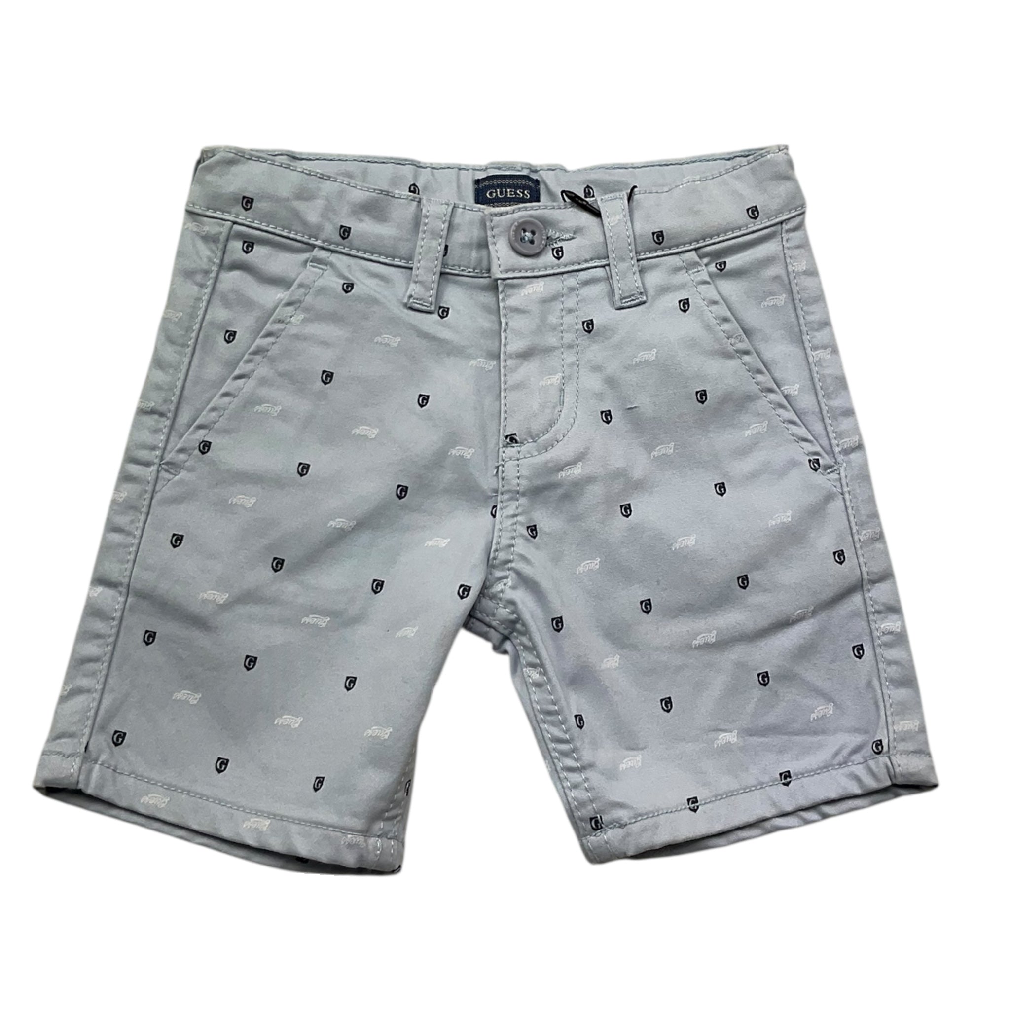 Guess Bermuda Tinta Unita con Girovita Regolabile per Bambino N5RD04WFPMA AZZURRO GUESS 