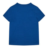 Guess T-Shirt Girocollo Tinta Unita con Stampa per Bambino N5RI00K8HM4JX BLU GUESS 