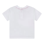 Guess T-Shirt Girocollo Tinta Unita con Stampe per Neonato N5RI11K8HM4 BIANCO GUESS 