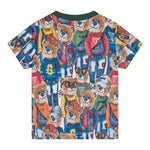 Guess T-Shirt Girocollo Stampa Fantasia per Neonato N5RI14K8HM4 MULTICOLOR GUESS 