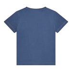 Guess T-Shirt Girocollo Tinta Unita con Stampa per Bambino N5RI15K8HM4XJ BLU GUESS 