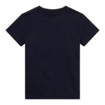 Guess T-Shirt Girocollo Tinta Unita con Stampa per Bambino N5RI16K8HM4 BLU GUESS 