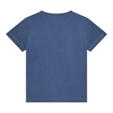 Guess T-Shirt Girocollo Tinta Unita con Stampa per Bambino N5RI19K8HM4 BLU GUESS 
