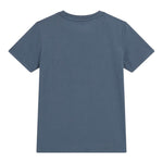 Guess T-Shirt Girocollo Tinta Unita con Stampa per Neonato N5RI19K8HM4N AZZURRO GUESS 