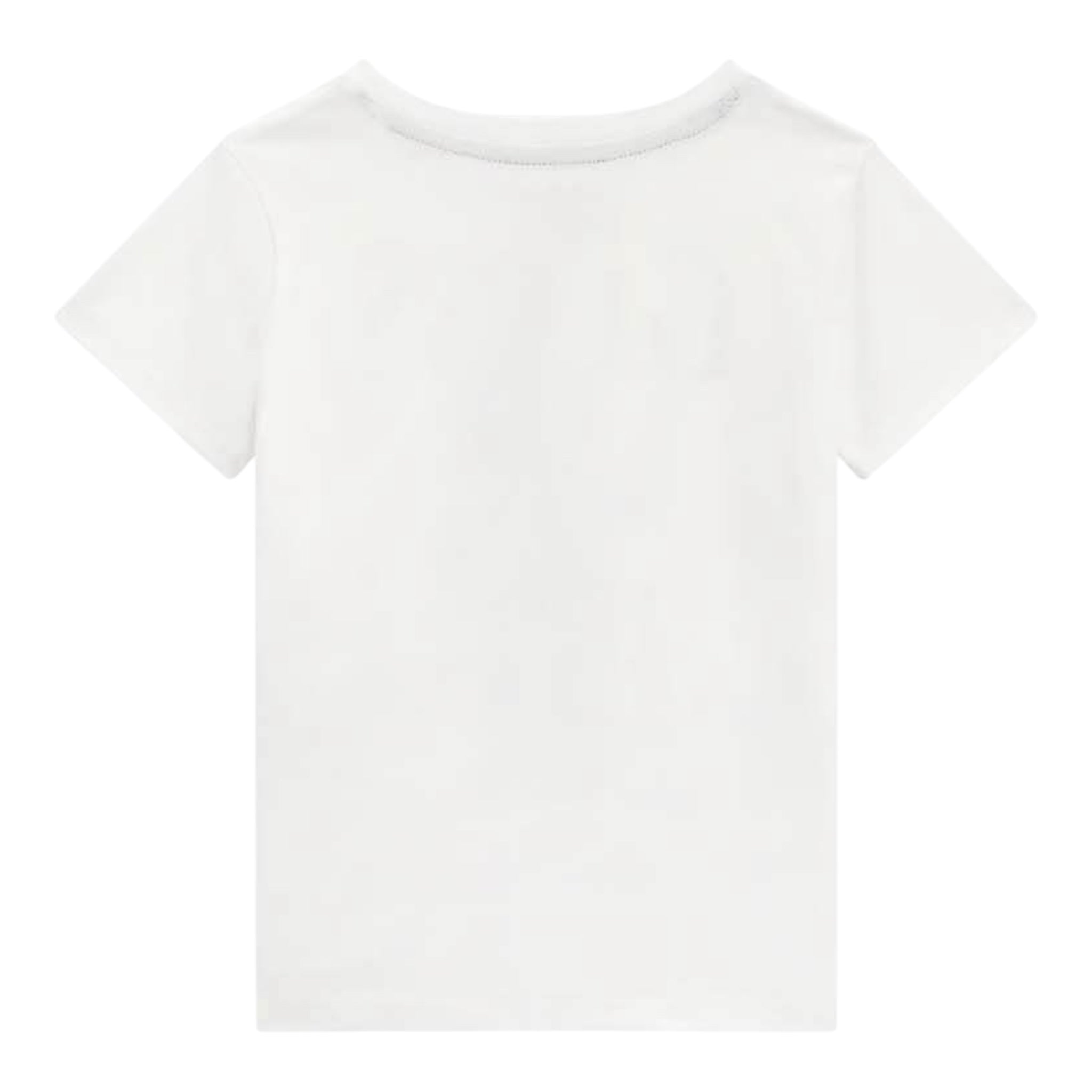 Guess T-Shirt Girocollo Tinta Unita con Stampa per Neonato N5RI20K8HM4XX BIANCO GUESS 