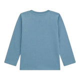 Guess Shirt Girocollo Tinta Unita con Stampa per Bambino N5RI26K8HM4 PETROLIO GUESS 