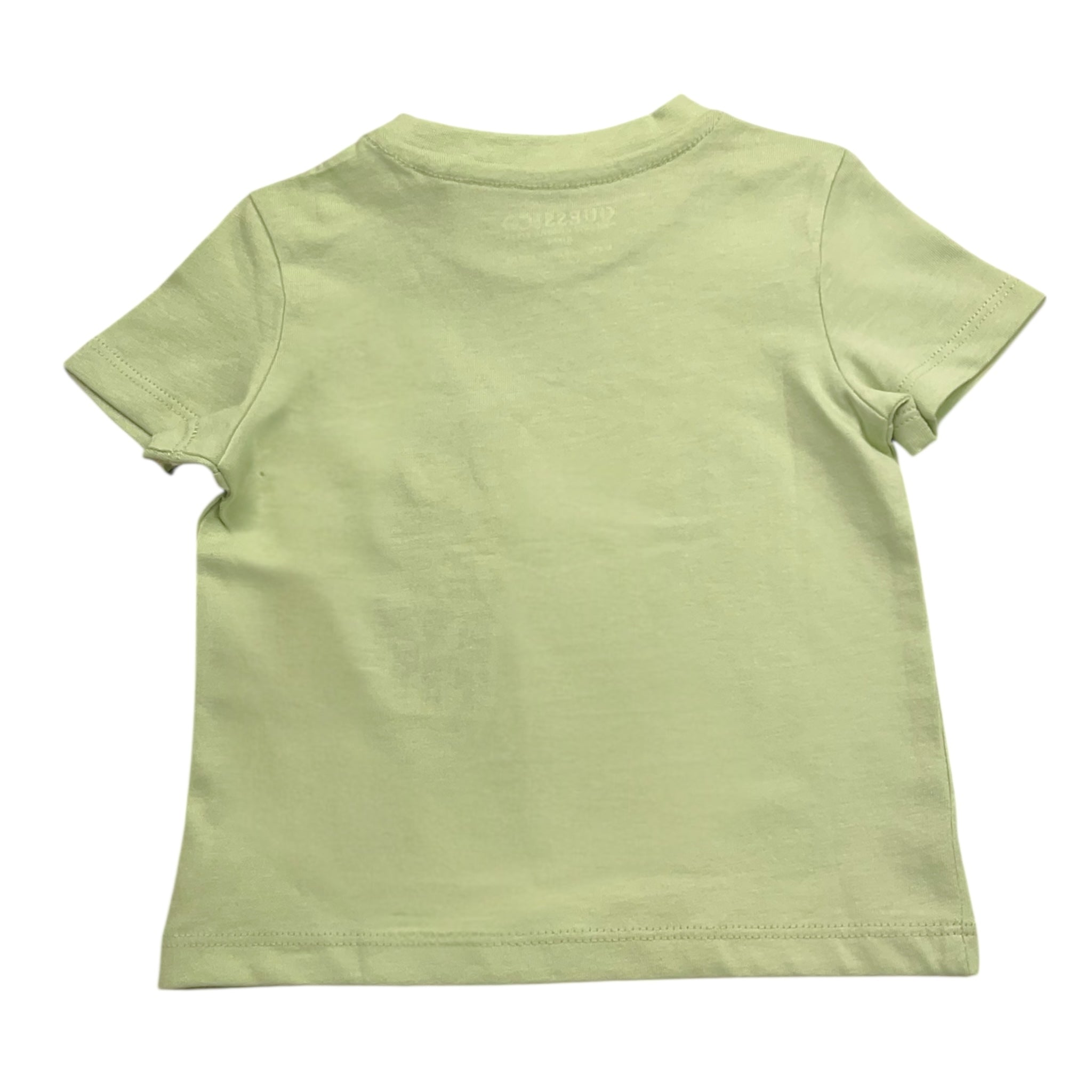 Guess T-Shirt Tinta Unita con Stampa per Neonato N73I55K8HM0 VERDE GUESS 