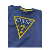 Guess T-Shirt Tinta Unita con Stampa per Bambino N73I55K8HM0X BLU GUESS 