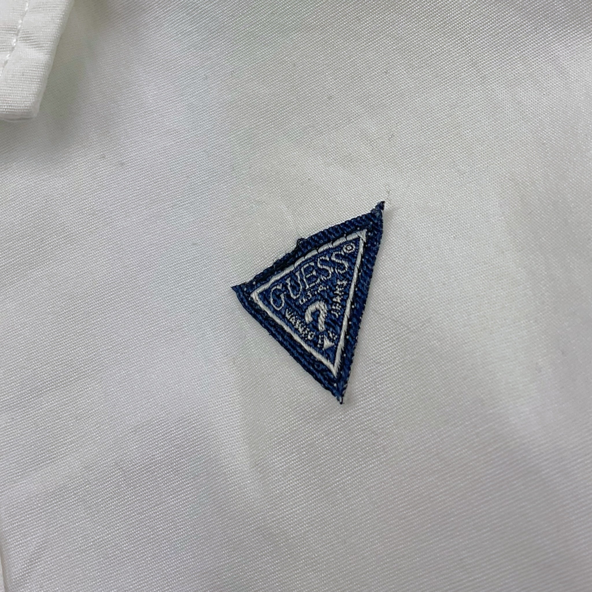 Guess Camicia Tinta Unita con Logo per Neonato N81H09WE5W0 BIANCO GUESS 