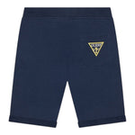 Guess Bermuda Tinta Unita con Logo per Bambino N93Q18KAUG00X BLU GUESS 