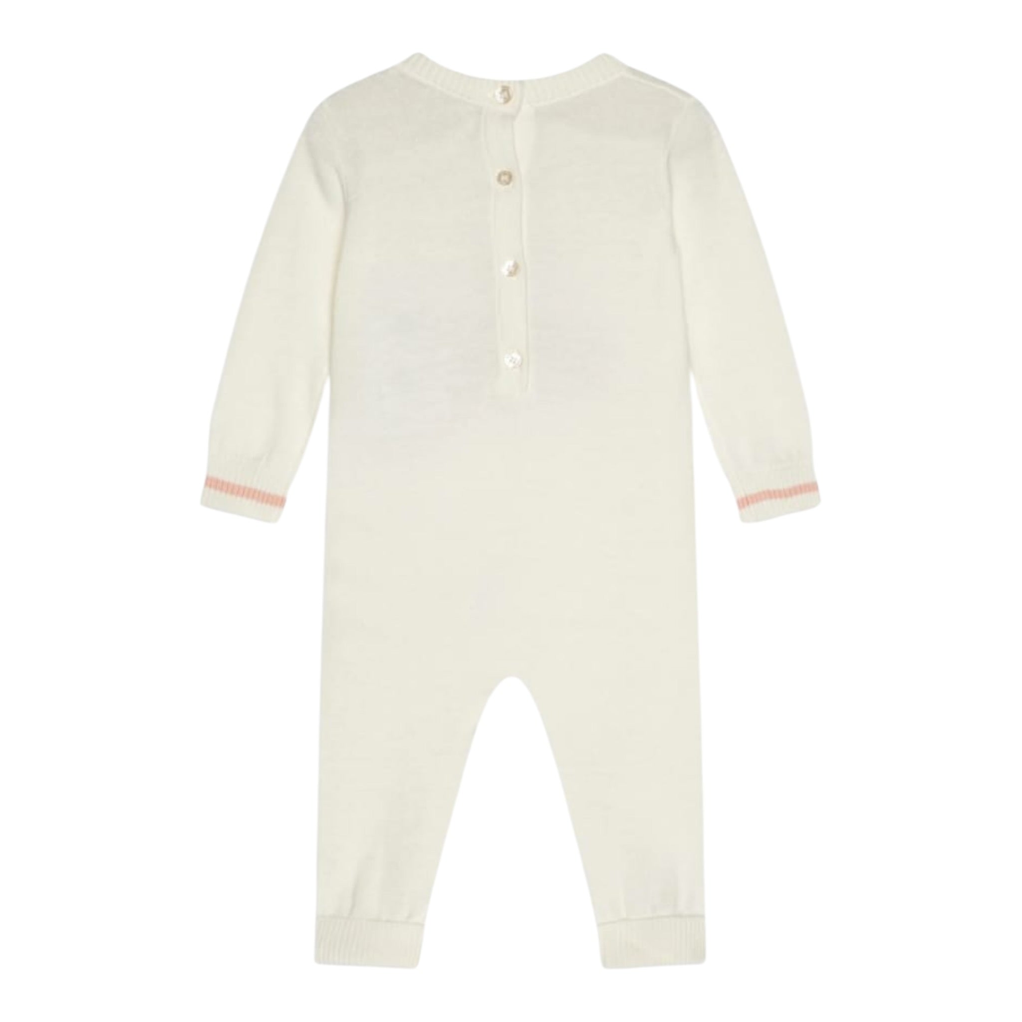 Guess Tutina Tinta Unita con Stampa per Neonata S5RG15Z3KZ1 PANNA GUESS 