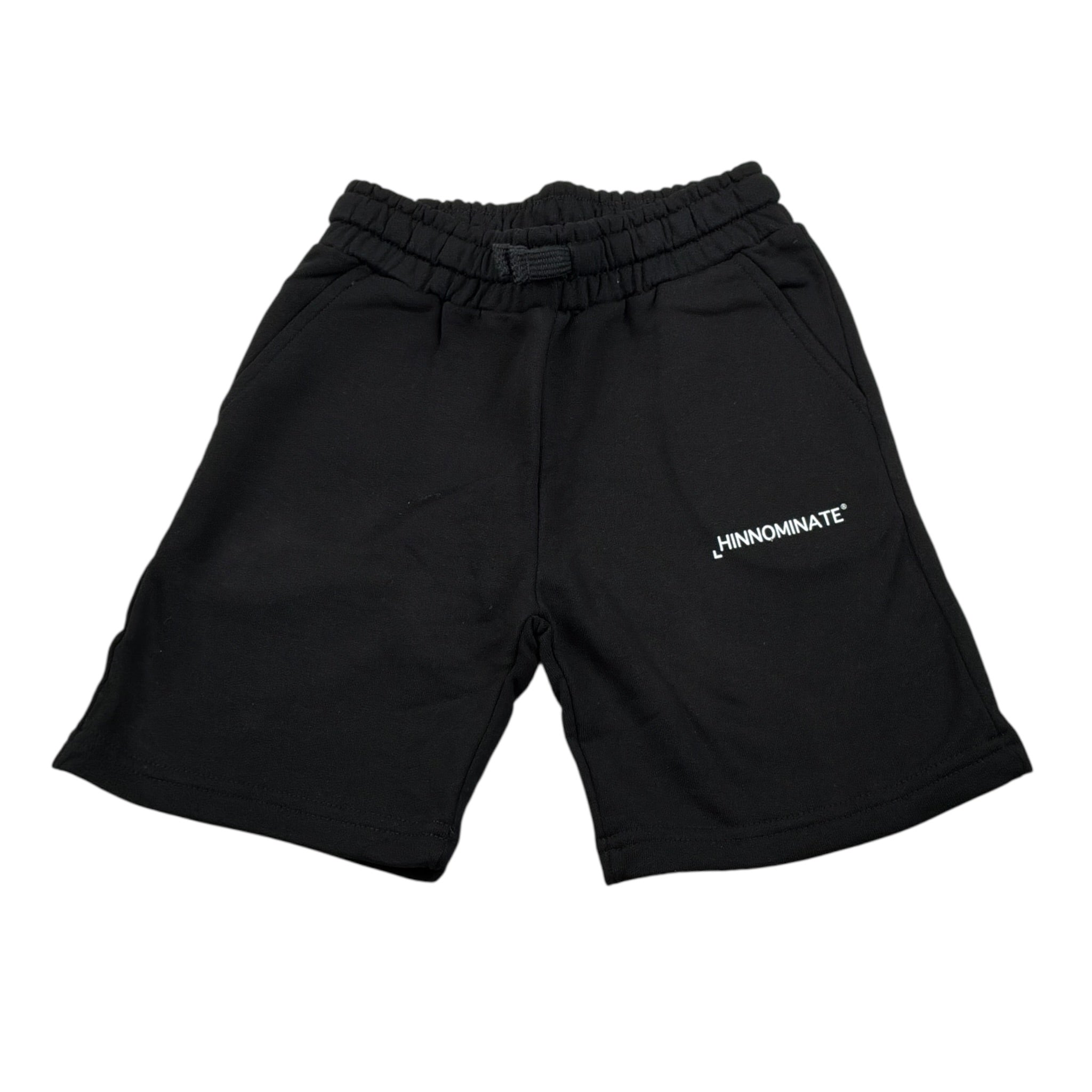 Hinnominate Bermuda tinta unita con Logo Nero per Bambino 3636F0168 NERO HINNOMINATE 