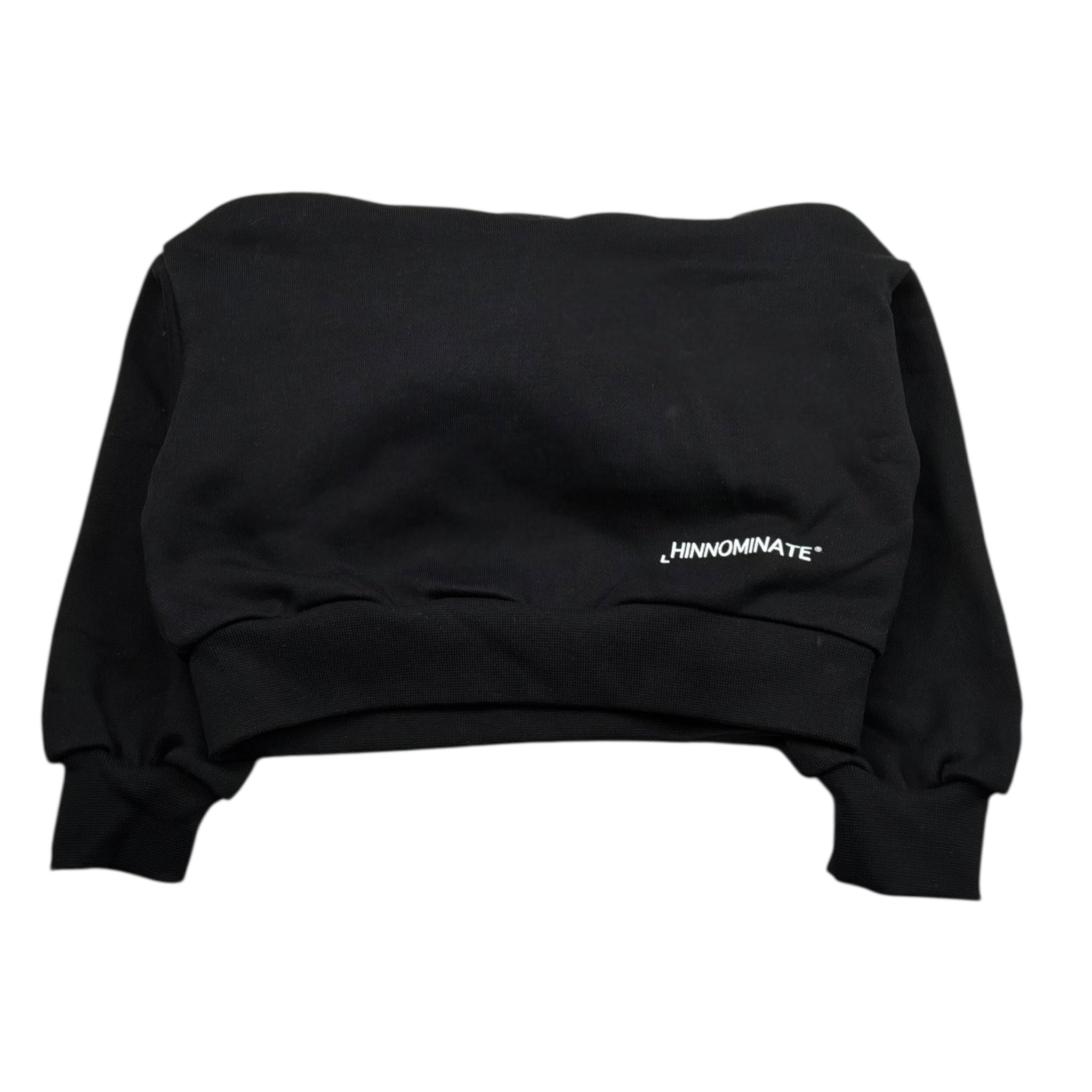 Hinnominate Felpa Tinta Unita con Stampa E Cappuccio per Bambina 3641FY00020 NERO HINNOMINATE 