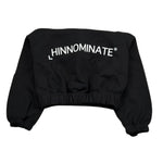 Hinnominate Felpa Tinta Unita con Stampa E Cappuccio per Bambina 3641FY00031 NERO HINNOMINATE 