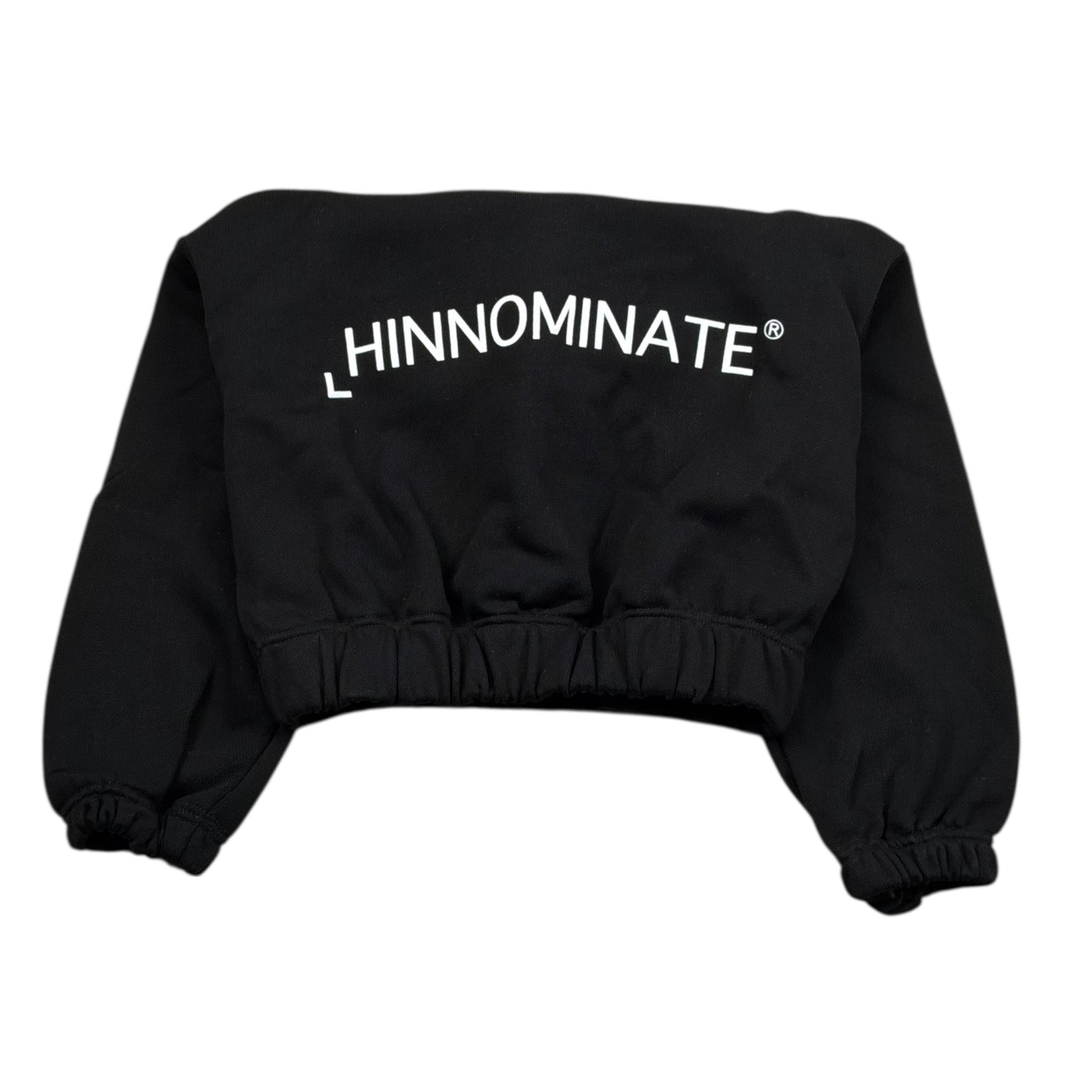 Hinnominate Felpa Tinta Unita con Stampa E Cappuccio per Bambina 3641FY00031 NERO HINNOMINATE 