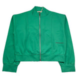 Hinnominate Felpa con Zip Tinta Unita con Logo per Bambina 3645F00049 VERDE HINNOMINATE 