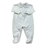 I Delfi Tutina Manica Lunga Tinta Unita per Neonata 25P5100 BIANCO I DELFI 