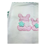 I Delfi Coperta Tinta Unita Fantasia Pois E Ricami per Neonata 25P5145 BIANCO I DELFI 