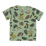 I Do T-Shirt Girocollo Tinta Unita con Stampa per Neonato 4B460 VERDE I DO 