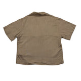 I'M Brian Camicia Mezza Manica Tinta Unita per Neonato CA3283JN MARRONE I'M BRIAN 