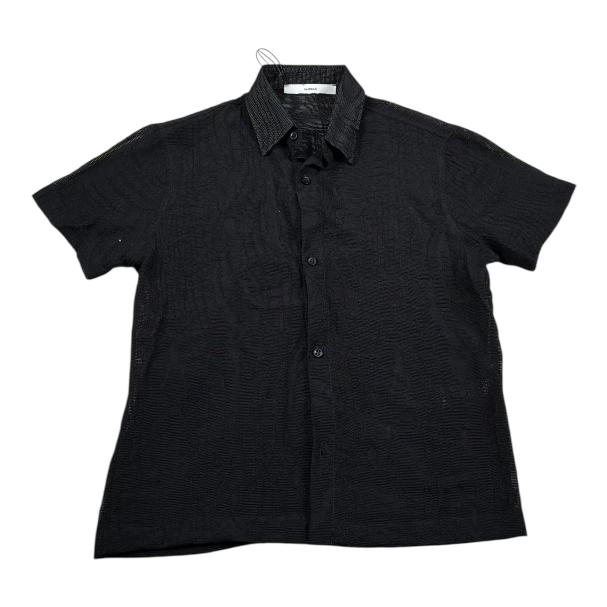 I'M Brian Camicia Mezza Manica Tinta Unita per Bambino CA3300J NERO I'M BRIAN 