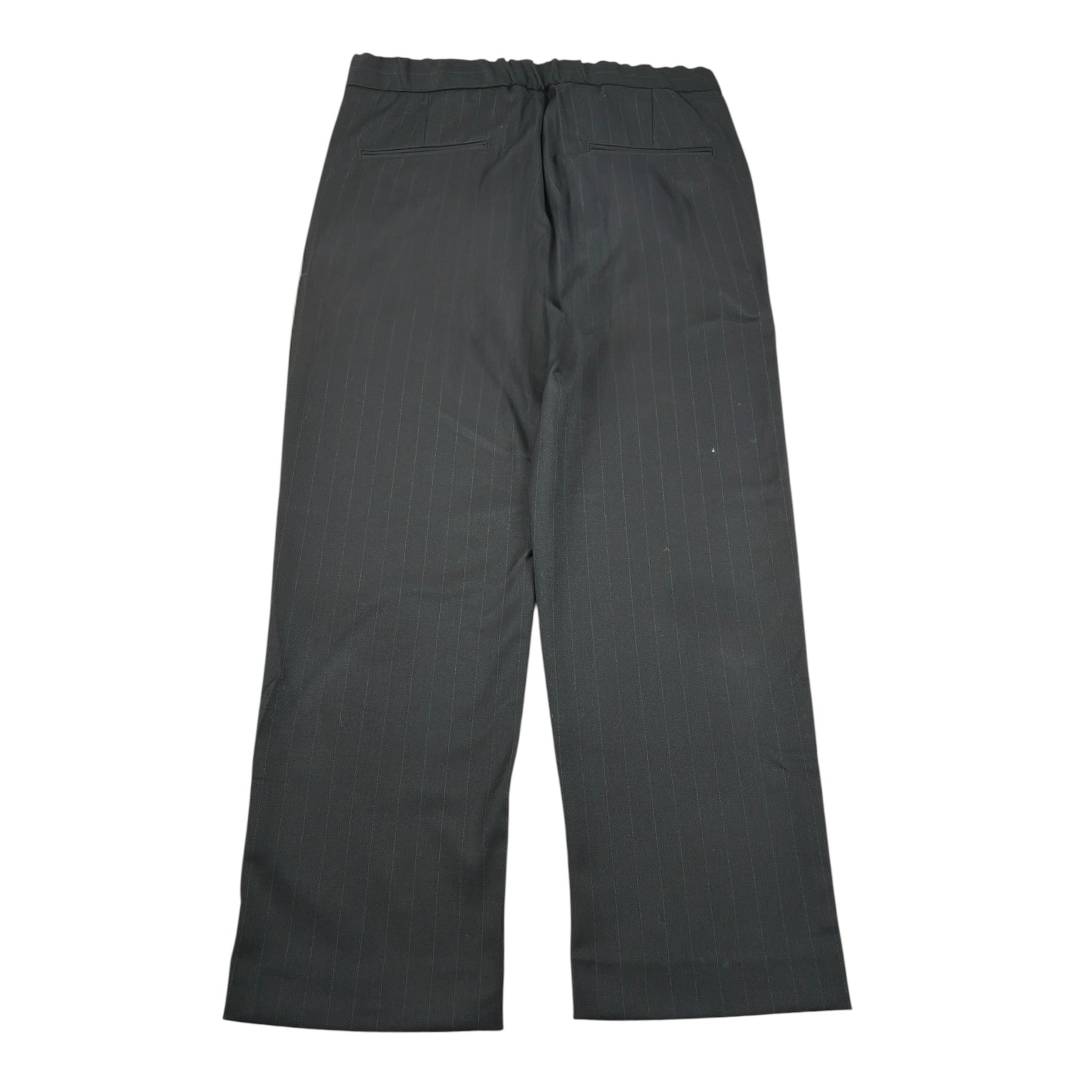 I'M Brian Pantalone tinta unita con Fantasia A Righe Nero per Bambino PA2219J NERO I'M BRIAN 