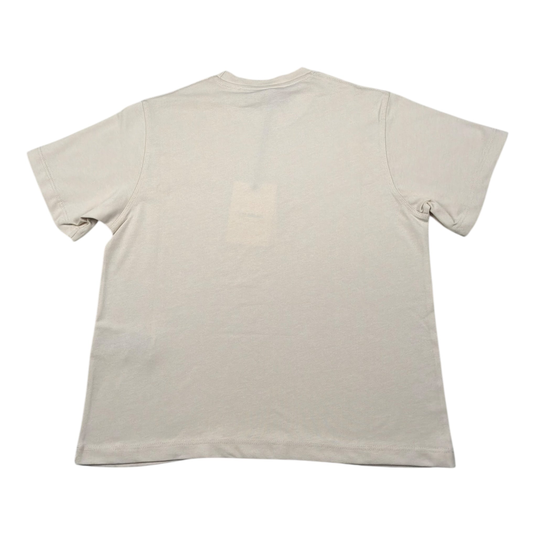 I'M Brian T-Shirt Girocollo Tinta Unita con Logo per Bambino TS3328J PANNA I'M BRIAN 