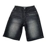 Iceberg Bermuda In Denim Tinta Unita per Bambino BMICE5102J NERO ICEBERG 