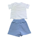 Iceberg Completo 2 Pezzi Bicolore T-Shirt-Bermuda per Neonato CMBICE5104B BIANCO/AZZURRO ICEBERG 