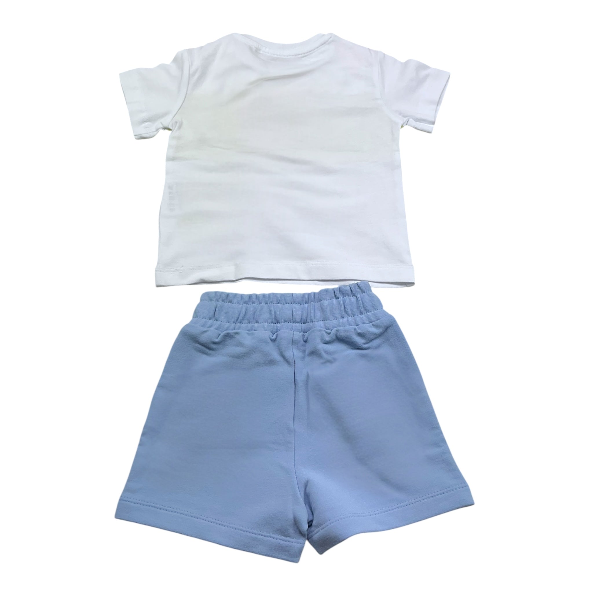 Iceberg Completo 2 Pezzi Bicolore T-Shirt-Bermuda per Neonato CMBICE5104B BIANCO/AZZURRO ICEBERG 
