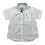 Iceberg Camicia Mezza Manica Tinta Unita per Neonato CMICE5108B BIANCO ICEBERG 