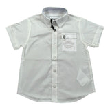 Iceberg Camicia Mezza Manica Tinta Unita per Neonato CMICE5108B BIANCO ICEBERG 