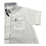 Iceberg Camicia Mezza Manica Tinta Unita per Bambino CMICE5108BJ BIANCO ICEBERG 