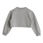 Iceberg Felpa Girocollo Tinta Unita con Logo per Bambina MFICE5154J GRIGIO ICEBERG 