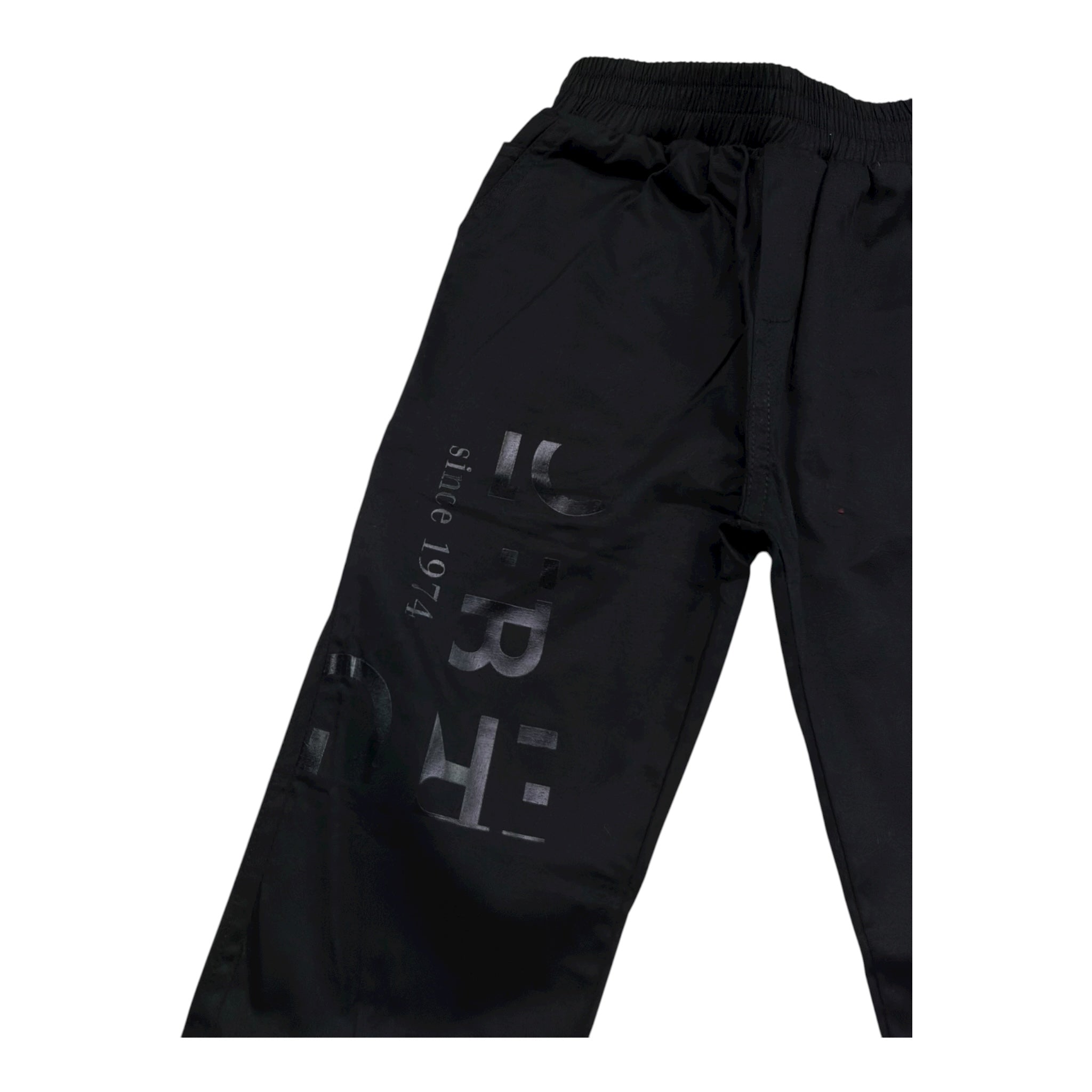 Iceberg Pantalone Tinta Unita con Elastico In Vita per Neonato PTICE5108BNX NERO ICEBERG 