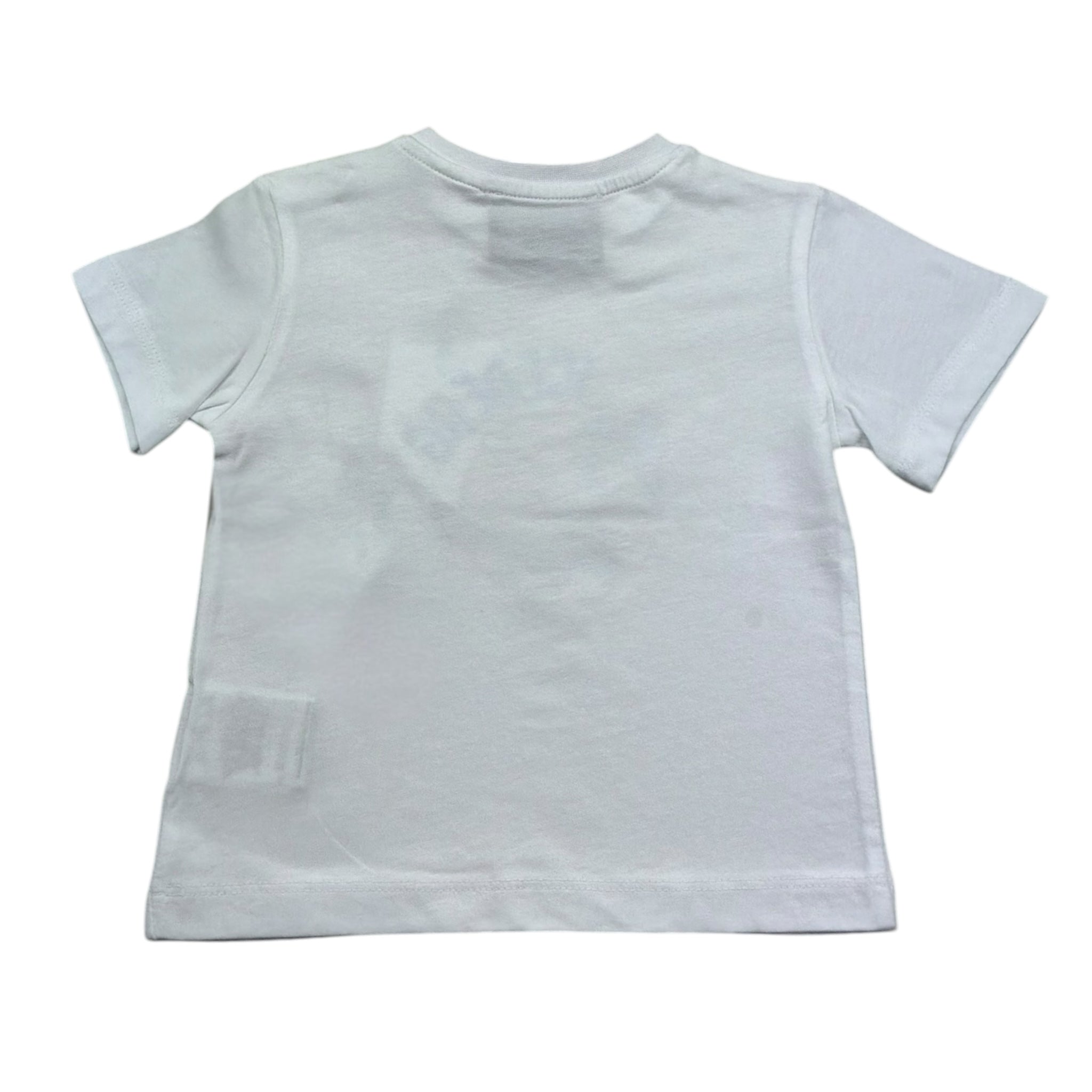 Iceberg T-Shirt Girocollo Tinta Unita con Stampa per Neonato TSICE5122B BIANCO ICEBERG 