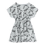 Iceberg Abito Tinta Unita Mezza Manica Logato per Bambina VSICE5160J BIANCO ICEBERG 