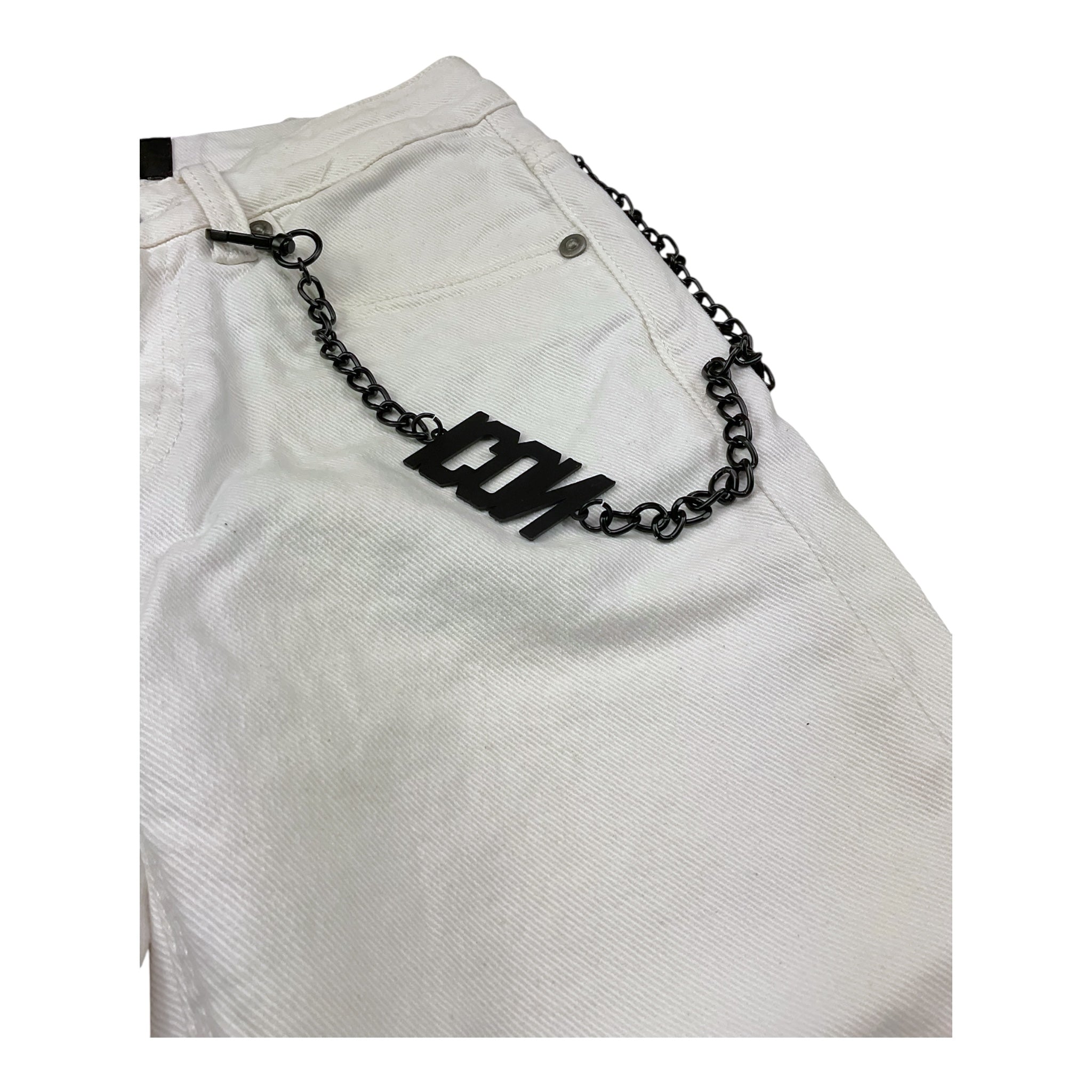 Icon Jeans Tinta Unita con Girovita Regolabile per Bambino IBDT0044603 BIANCO ICON 