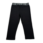 Icon Leggins Tiinta Unita con Logo Nero per Bambina IJG066 NERO ICON 