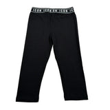 Icon Leggins Tiinta Unita con Logo Nero per Bambina IJG066 NERO ICON 